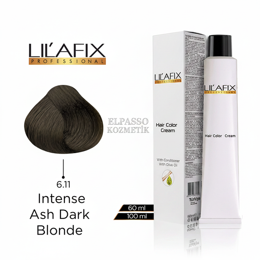 Lilafix Professional Hair Color Cream 6.11 Intense Ash Dark Blonde 100ml